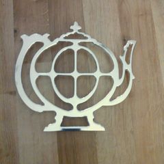Tea Pot Trivet \ Silverplated