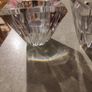 Lovely Tipperary Lead Crystal Cut Glass Pair of INFINITY Votive Candle Holders Image 3