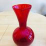 Large Vintage Cranberry Glass Jug Image 2