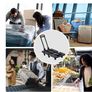 Heavy Duty Folding Hand Truck, Rotating Wheel Folding Trolley Folding Platform Luggage Cart Platform Truck for Luggage, Travel, Shopping, Auto, Moving and Office Use Image 7