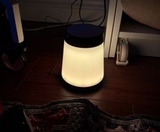 alarm clock gradient lights and bird sounds