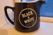 Vintage Wade Black &amp; White Whiskey pub jug