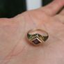 Vintage 375 Gold Ring  9 Carat Yellow Gold Ring 2,8g Image 10