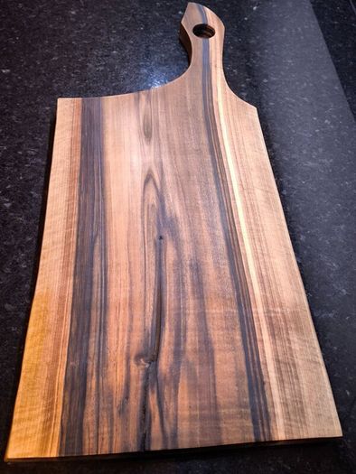 2x XL European Walnut Board 65cm - Solid One Piec