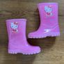 Hello Kitty Girls Pink & Glitter Wellies / Rain Boots Image 2