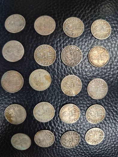 20 x English silver threepences