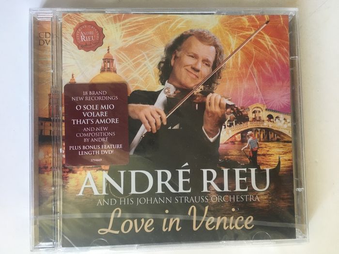 Andre Rieu And His Johan Strauss Orchestra [2014] Love In Venice (CD+DVD Album) STILL SEALED