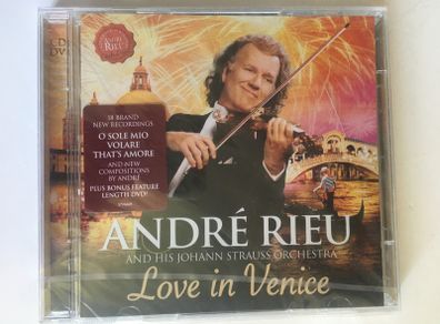 Andre Rieu And His Johan Strauss Orchestra [2014] Love In Venice (CD+DVD Album) STILL SEALED