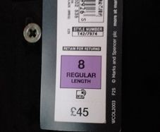 Brand New Long Black Dress M& M -size 8