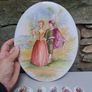 7 Porcelain plaques Vintage Image 5