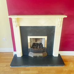 Marble fireplace