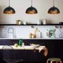2 Pack Industrial Suspended Ceiling Pendant Light Fixtures Black Metal Vintage Lampshades for Kitchen Island Farmhouse Restaurant Loft Coffee Bar (FREE POSTAGE) Image 5