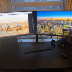 Dell screens 28" x 2 plus arm for screens