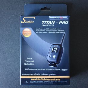 Interfit Strobies Titan-Pro STR158 Wireless Flash and Camera Trigger NEW