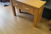 wooden hall table
