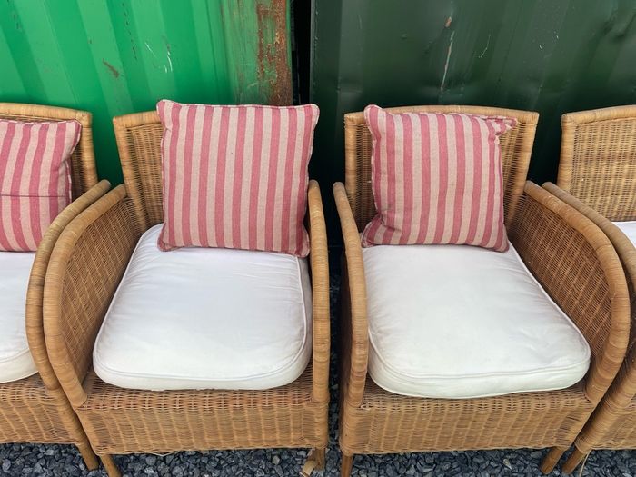 6 cane chairs