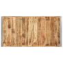 Dining Table 160x80x75 cm Solid Rough Mango Wood Image 2