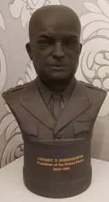 Wedgwood President Eisennhower basalt bust
