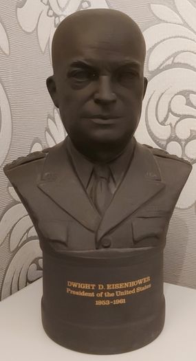 Wedgwood President Eisennhower basalt bust