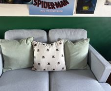 M&S Bee Cushion & Matching Sage Green Cushions (3 Pack)