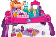 MEGA Bloks Building Blocks Build 'N Learn Table Pink and Purple