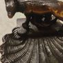 Romulus and Remus Brass / bronze  Figurine With Shell Dish as trinket dish / or ashtray. Image 3