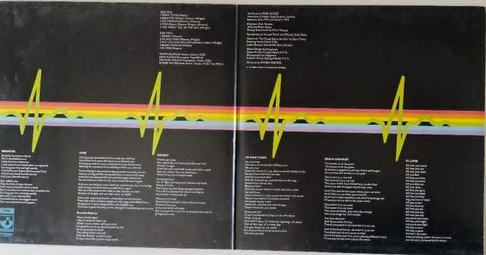 Pink Floyd : The dark side of the Moon : Harvest 2C064-05249, LP, France 1973, VG+