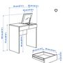 White Ikea dressing table Image 6