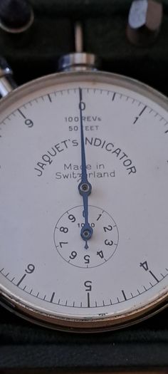 Jaquet's Indicator Vintage Swiss Analogue Tachometer