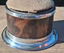 1908 Tortoiseshell and Sterling Silver Trinket Case