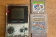 Perfect Xmas Gift Nintendo Gameboy Color Clear CGB-001 + Super Mario Land + Dr. Mario + Yakuman