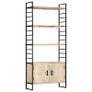 4-Tier Bookcase 80x30x180 cm Solid Mango Wood Image 10