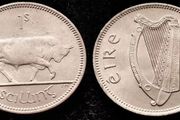 [#37] - Ireland 1966 | 1 Shilling | 1s | Bull | KM.14a | MS