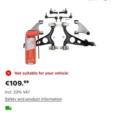 Alfa Romeo 156 Complete Front Suspension Kit