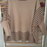 jumper bnwt one size beige & brown oversized poncho style jumper exquiss's brand Image 7