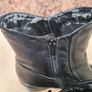 Womens CLARKS black wedge casual boots zip up ankle Size UK 7.5 EU 41 Image 8