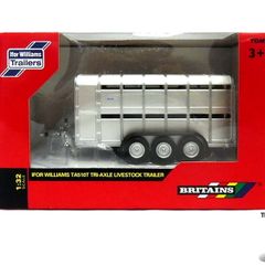 BRITAINS Ifor Williams Livestock Trailer  1:32 Brand New Sealed Authentic 1:32 scale model replica.Constructed from die cast metal and plastic.Compatible with most 1:32 scale Britains models.Suitable for indoor and outdoor play.