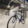Navy blue hybrid road bike Image 2