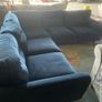 Blue corner sofa set couch Image 4
