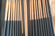Long paintbrush case with brush set