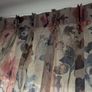 Curtains. Pink blue. Linen look Image 3