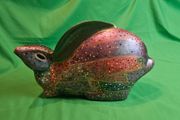 Vintage Avant Studios Pudgie Rabbit Figurine by Ramon AC-156 Dot Paint 70s 80s