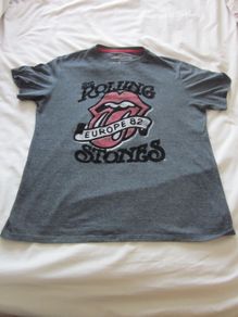 The Rolling Stones Europe '82 Tour Official Tee T-Shirt Mens