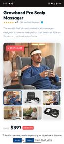 Growband Pro scalp Massager (Like New)