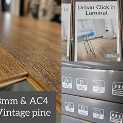 Urban Click-in Laminate Flooring - 8mm AC4 Vintage Pine