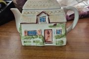 Vintage Cottage House Teapot