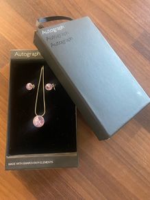 M&S Autograph Necklace & Earrings Set