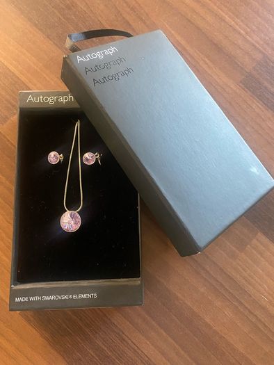 M&S Autograph Necklace & Earrings Set