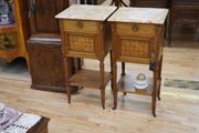 Pair of French Walnut Bedside Cabinets