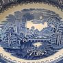 Staffordshire River Scene oval platter Image 4